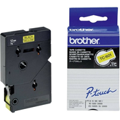 Trak p-touch tc-601 rumen/črn 12mm BROTHER