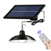 Solarna viseča LED svetilka vodoodporna hladno bela 2200mAh IP65