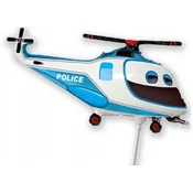Flexmetal 14 FX folija balon - Policijski helikopter moder
