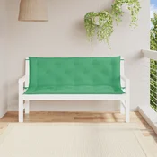 vidaXL Blazina za vrtno klop 2 kosa zelena 150x50x7cm oxford tkanina