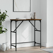 Konzolni stol boja hrasta 75 x 32 x 75 cm konstruirano drvo
