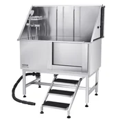 VEVOR Postaja za pranje psov 127x70x1545 cm srebrna