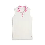 PUMA Modalon Sleeveless Golf Polo Women, Clothing, Warm White/Pink Opal, M