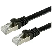 VALUE Value 21.99.0971 RJ45 omrežni kabel\, Patch kabel CAT 6 F/UTP 1.00 m črna 1 kos, (20420390)
