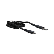 SBS kabel Unbreakable, USB/USB-C, 1 m, crni