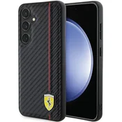 Ferrari Ferrari Carbon Printed Line - Ohišje za Samsung Galaxy S24+ (črno)