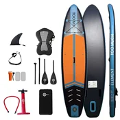 TooMuch ELEMENT 10’10” 2u1 SUP i Kajak - 330 cm - 84 cm - 15 cm - Drop-Stitch - Jednoslojna (Single Layer) - 160 kg - 9.5 kg - 15 psi - Razlicite vodene uvjete - All Around - Slide-in peraja