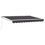 Povlacivi tende Antracit 3,5 x 2 m 100% Poliester i Aluminij