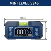 KJB Magnetic Digital Angle Finder Inclinometer with Backlit Display KJB magnetna digitalna libela in merilnik naklona USB-C, brez brezžičnega prenosa