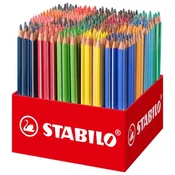 Trikotni barvni svinčniki STABILO Trio debel 300 kos - 20 različnih barv