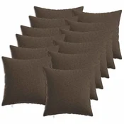 vidaXL Prevleka za blazino 12 kos HEERLEN Taupe 40 x 40 cm Blago