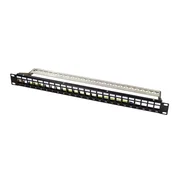 Logilink 19 patch panel 1u, 24, prazan, sa nosacem kabla I uzemljenjem ( 6611 )