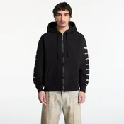 Mikina PLEASURES Woodmark Zip Hoodie Black XL
