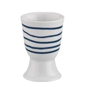 shumee Skodelica za jajca Cilio Amici, porcelanasta, premer 5 x 7 cm, temno modre črte