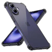 TPU gel ovitek Techsuit Shockproof za iPhone 16 - smoke black