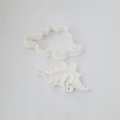 KREATIVNI SLATKIŠI Modla za kolace i ukrase dinosaurus Stegosaurus, 10 cm, Bela