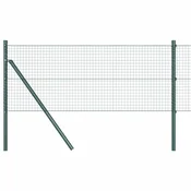 Vidaxl Sistem za pritrditev varjene žične ograje 100 x 0,4 m Zelena