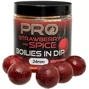 Starbaits Boilies in Dip Probiotic STRAWBERRY SPICE 24mm/150g