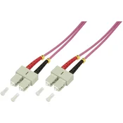 LOGILINK LogiLink FP4SC01 steklena vlakna optična vlakna priključni kabel 50/125 µ Multimode OM4 1.00 m, (20437385)