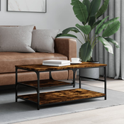 Stolic za kavu boja hrasta 90 x 49 x 40 cm konstruirano drvo