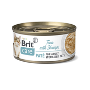 Brit Care Cat Paté Sterilized Tuna with Shrimp 24 x 70 g