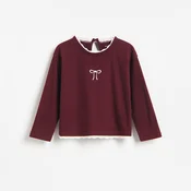 Reserved - Rebrasta bluza s mašnom