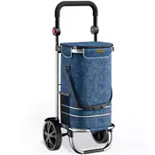 Nakupovalna torba na kolesih EASY, 50l, modra Jurhan