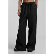 Womens wide-legged trousers - black