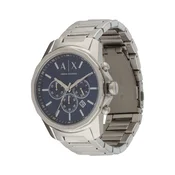 ARMANI EXCHANGE Analogna ura temno modra/srebrna