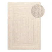Kremno bela obojestranska/ročno tkana preproga iz jute 160x230 cm Juno – Hanse Home