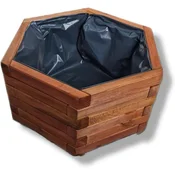 Lesen vrtni cvetlični lonček, oreh, 51x44x23 D26