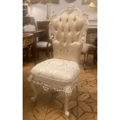 Casa Padrino luxury baroque dining room chair gold/white/cream - Magnificent baroque style kitchen chair - Luxury dining room furniture baroque style - Baroque furniture - Noble & Magnificent