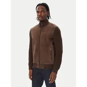 Milestone Usnjena jakna MS Bradley 631624 60900 Temno rjava Regular Fit