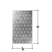 Perforirana plošča 120x40x2,0mm pakiranje/20kos