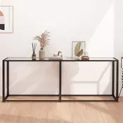 Konzolni stol prozirni 200 x 35 x 75,5 cm od kaljenog stakla