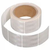 Self-adhesive reflective tape (white, split, 1 m)