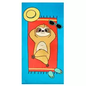 PEŠKIR ZA PLAŽU 140/70 cm , plava, crvena