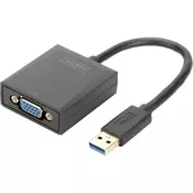Digitus USB 3.0, VGA, Prijenosno racunalo, Televizor, monitor, Video Adapter cable [1x Muški konektor USB 3.0 tipa A - 1x Ženski konekto