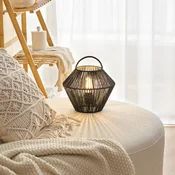 Namizna svetilka Pauleen Boho Shine - Dnevna soba/jedilnica - Mladostno bivanje - črna - Les