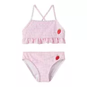 NAME IT Bikini NMFZammer  roza / rdeča / bela