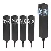 Northix Set solarnih LED vrtnih svetilk s senzorjem mraka IP44