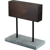 Style de Vie blok za nože, orehov les/naravni kamen, magnetni, 168 mm