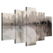 artgeist Slika Na Platnu City In The Rain