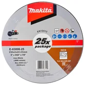 Makita rezalna plošča 230x2,0x22,23 nerjaveče jeklo 25 kos v pak. E-03006-25
