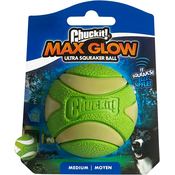 Chuckit! Max Glow Ultra Squeaker loptica M