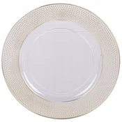Koopman Bel spodnji krožnik z zlatim robom, 33 cm, plastika