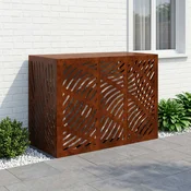 vidaXL Prekrivalo za klimatsko napravo Rjav 110 x 50 x 80 cm