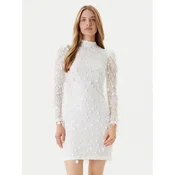 YAS Cocktail obleka 26030914 Bela Slim Fit