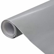 shumee vidaXL Folija za avto 4D srebrna 100x150 cm