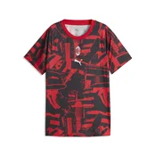 PUMA AC Milan Warmup Jersey Women, Clothing, Red/Black, L